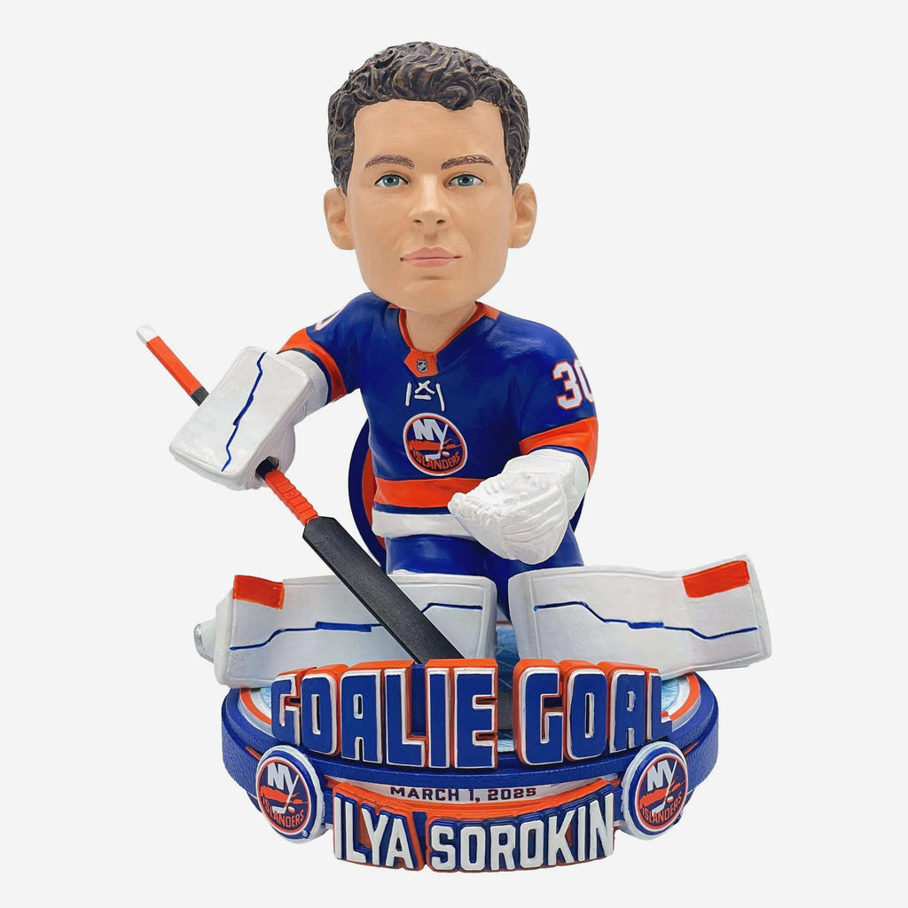 Ilya Sorokin New York Islanders Goalie Goal Bobblehead FOCO - FOCO.com