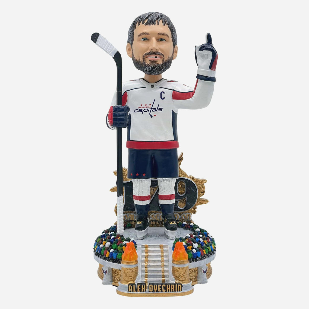 Alex Ovechkin Washington Capitals Most Goalies Scored On Record Bobblehead FOCO - FOCO.com