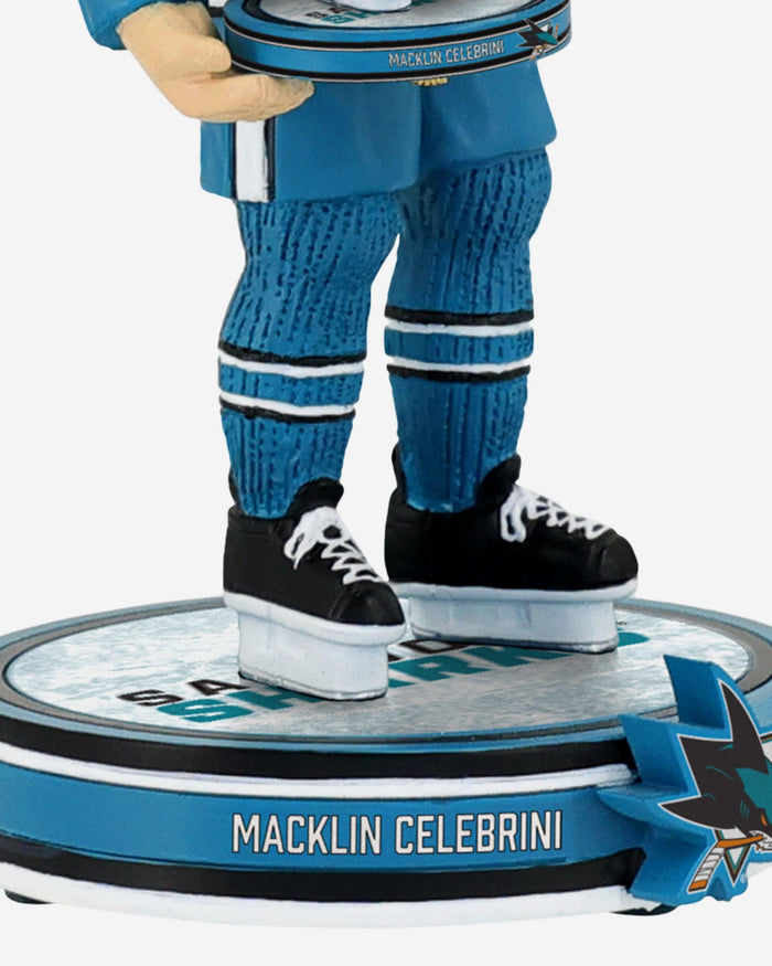 Macklin Celebrini San Jose Sharks Bobble Dubblz Bobblehead FOCO - FOCO.com