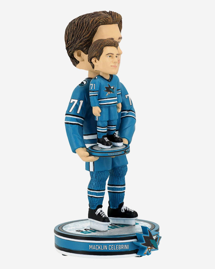 Macklin Celebrini San Jose Sharks Bobble Dubblz Bobblehead FOCO - FOCO.com