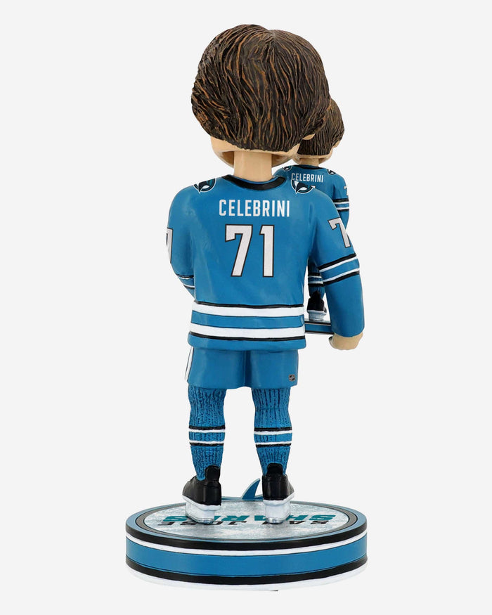 Macklin Celebrini San Jose Sharks Bobble Dubblz Bobblehead FOCO - FOCO.com