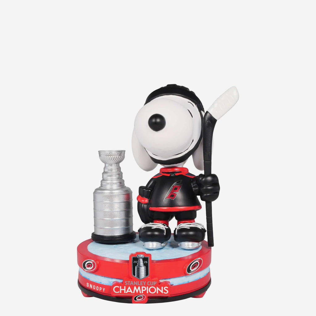 Carolina Hurricanes 2026 Stanley Cup Champions Snoopy Peanuts Bobblehead FOCO - FOCO.com