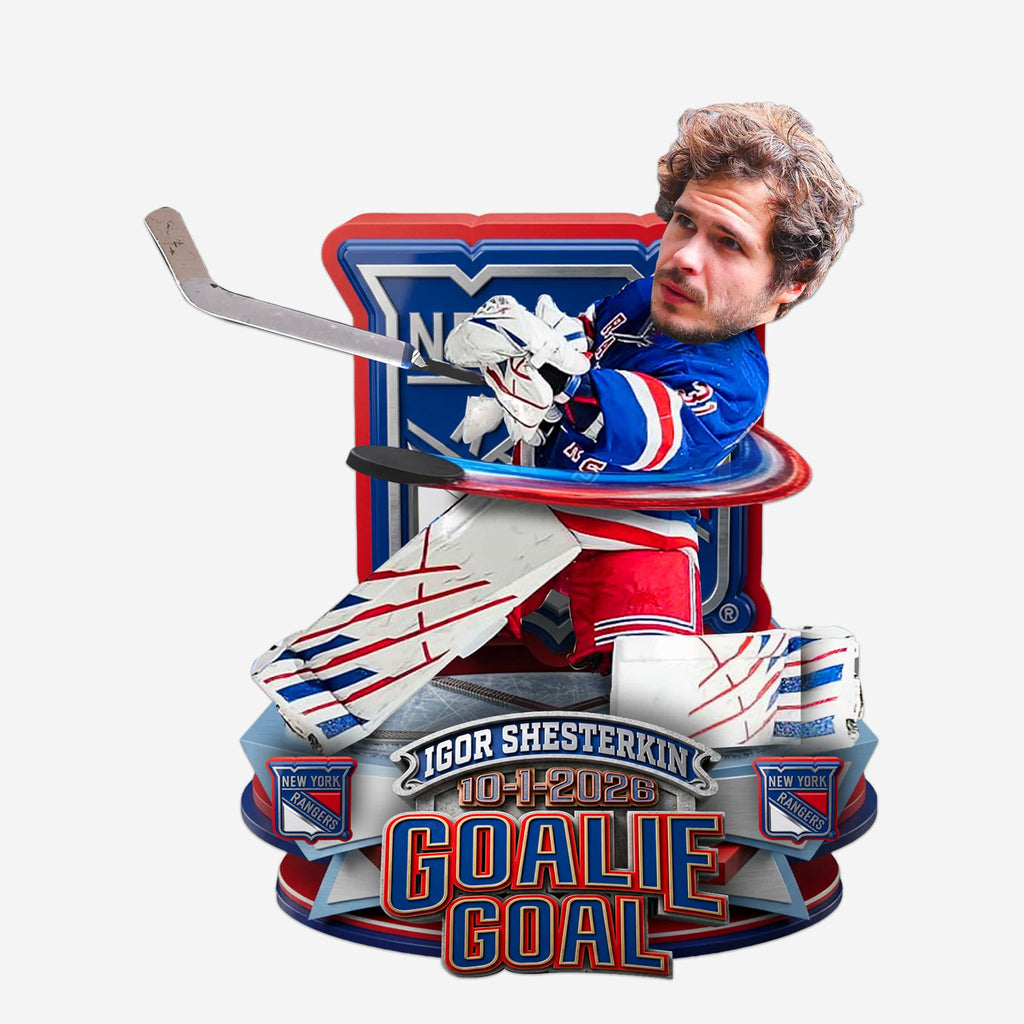 Igor Shesterkin New York Rangers First Goalie Goal in Franchise History Bobblehead