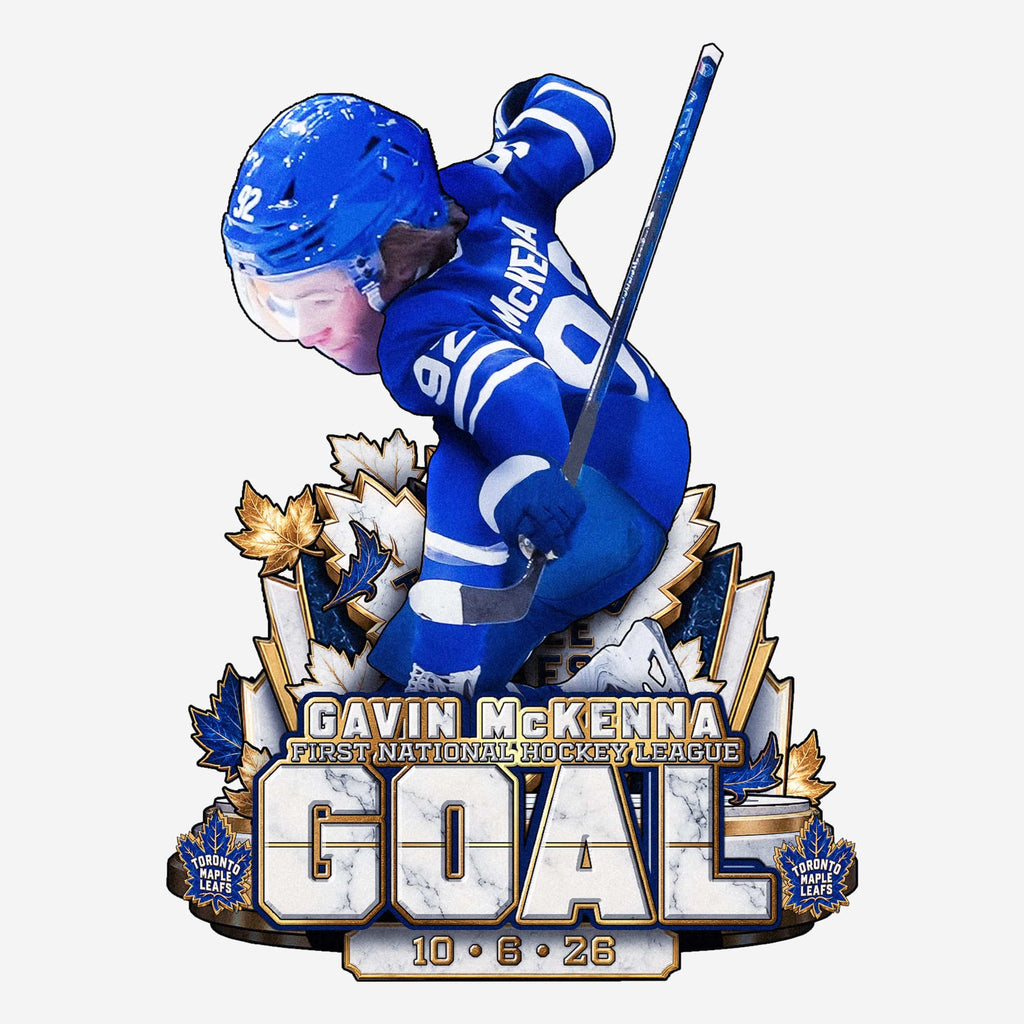 Gavin McKenna Toronto Maple Leafs First Career Goal Bobblehead FOCO - FOCO.com