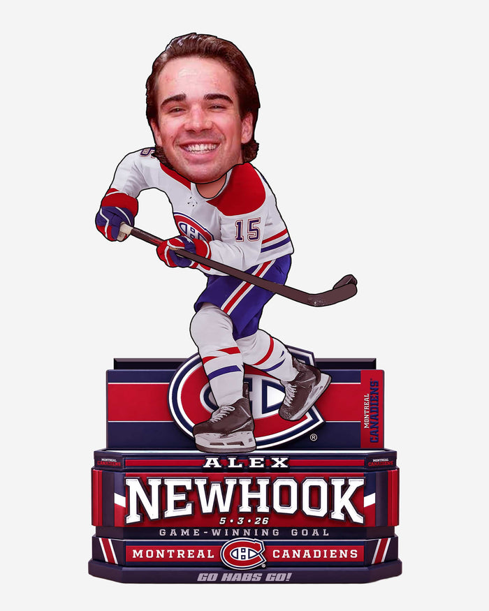 Alex Newhook Montreal Canadiens 2026 Playoffs Game 7 Winner Bobblehead FOCO - FOCO.com