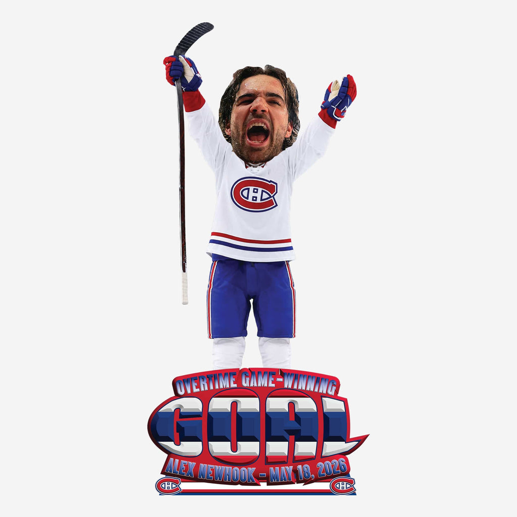Alex Newhook Montreal Canadiens 2026 Playoffs Overtime Game 7 Winner Bobblehead FOCO - FOCO.com