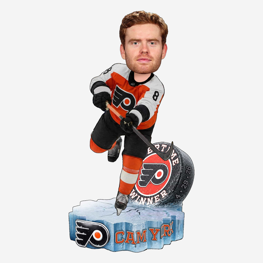 Cam York Philadelphia Flyers 2026 Playoffs Overtime Goal Series Winner Bobblehead FOCO - FOCO.com
