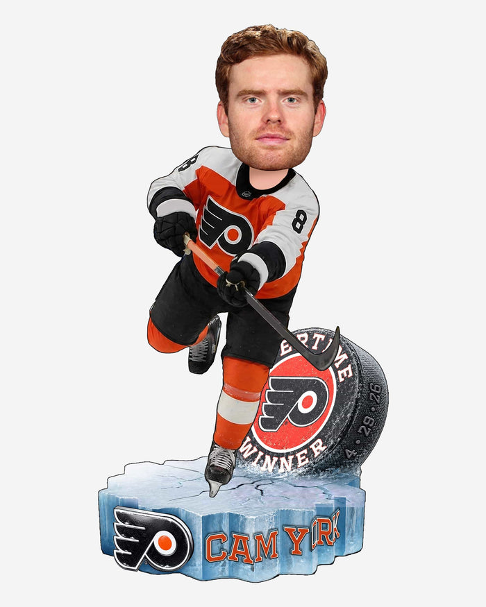 Cam York Philadelphia Flyers 2026 Playoffs Overtime Goal Series Winner Bobblehead FOCO - FOCO.com
