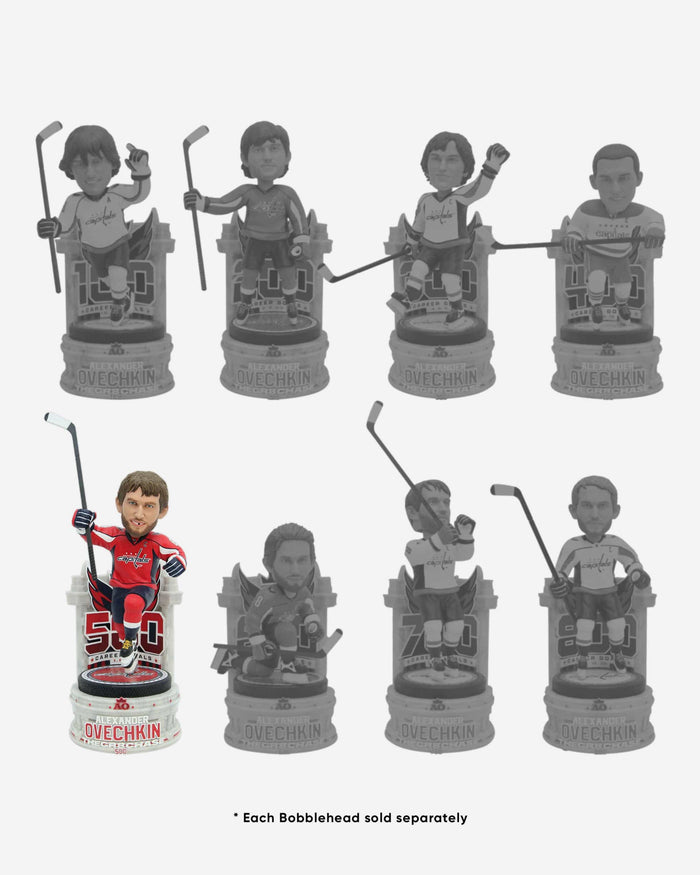 Alex Ovechkin Washington Capitals 500th Goal Bobblehead FOCO - FOCO.com