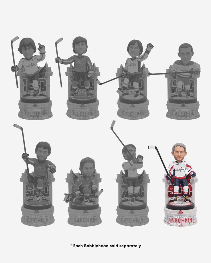 Alex Ovechkin Washington Capitals 800th Goal Bobblehead FOCO - FOCO.com