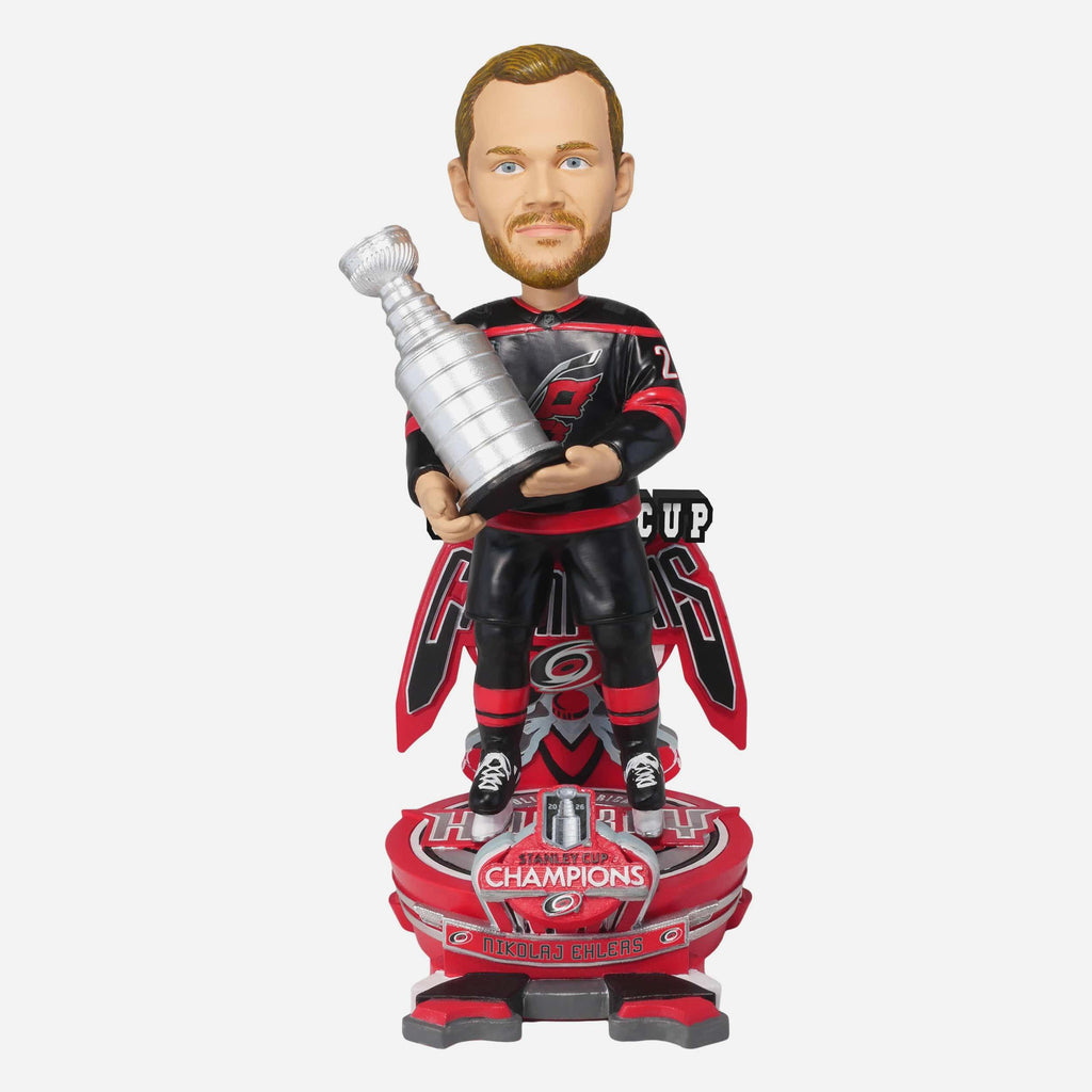 Nikolaj Ehlers Carolina Hurricanes 2026 Stanley Cup Champions Celebration Bobblehead FOCO - FOCO.com