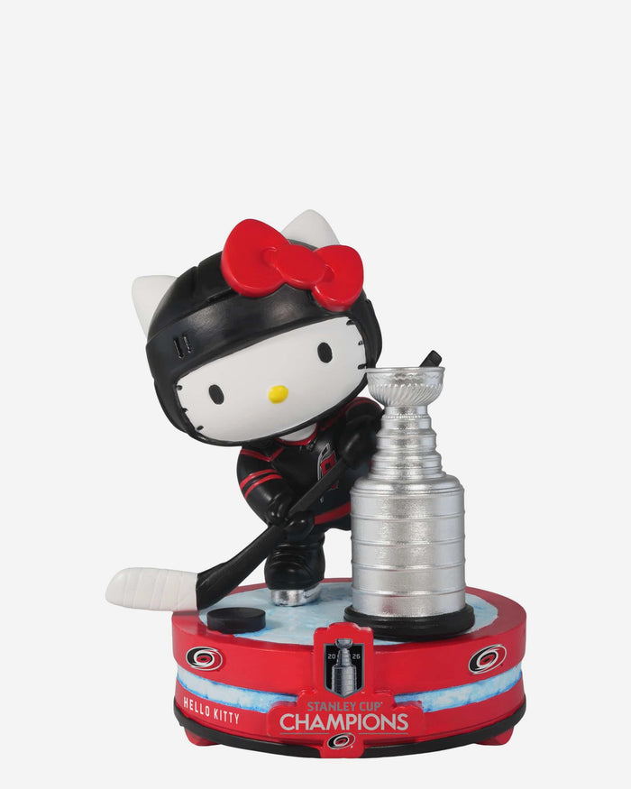 Carolina Hurricanes 2026 Stanley Cup Champions Hello Kitty® Bobblehead FOCO - FOCO.com