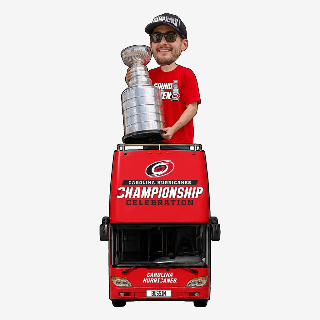 Brandon Bussi Carolina Hurricanes 2026 Stanley Cup Champions Bussin' Parade Bus Bobblehead FOCO - FOCO.com