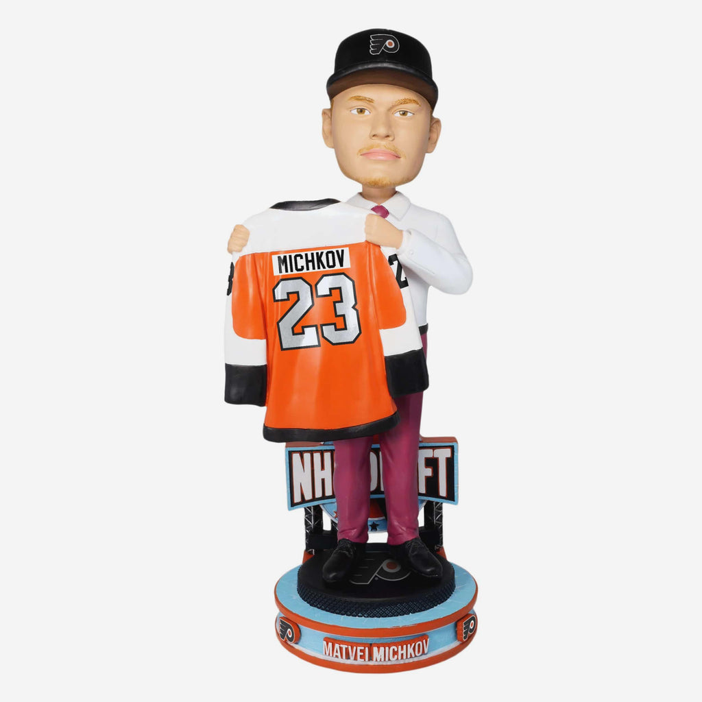 Matvei Michkov Philadelphia Flyers 2023 NHL Draft Pick Bobblehead FOCO - FOCO.com