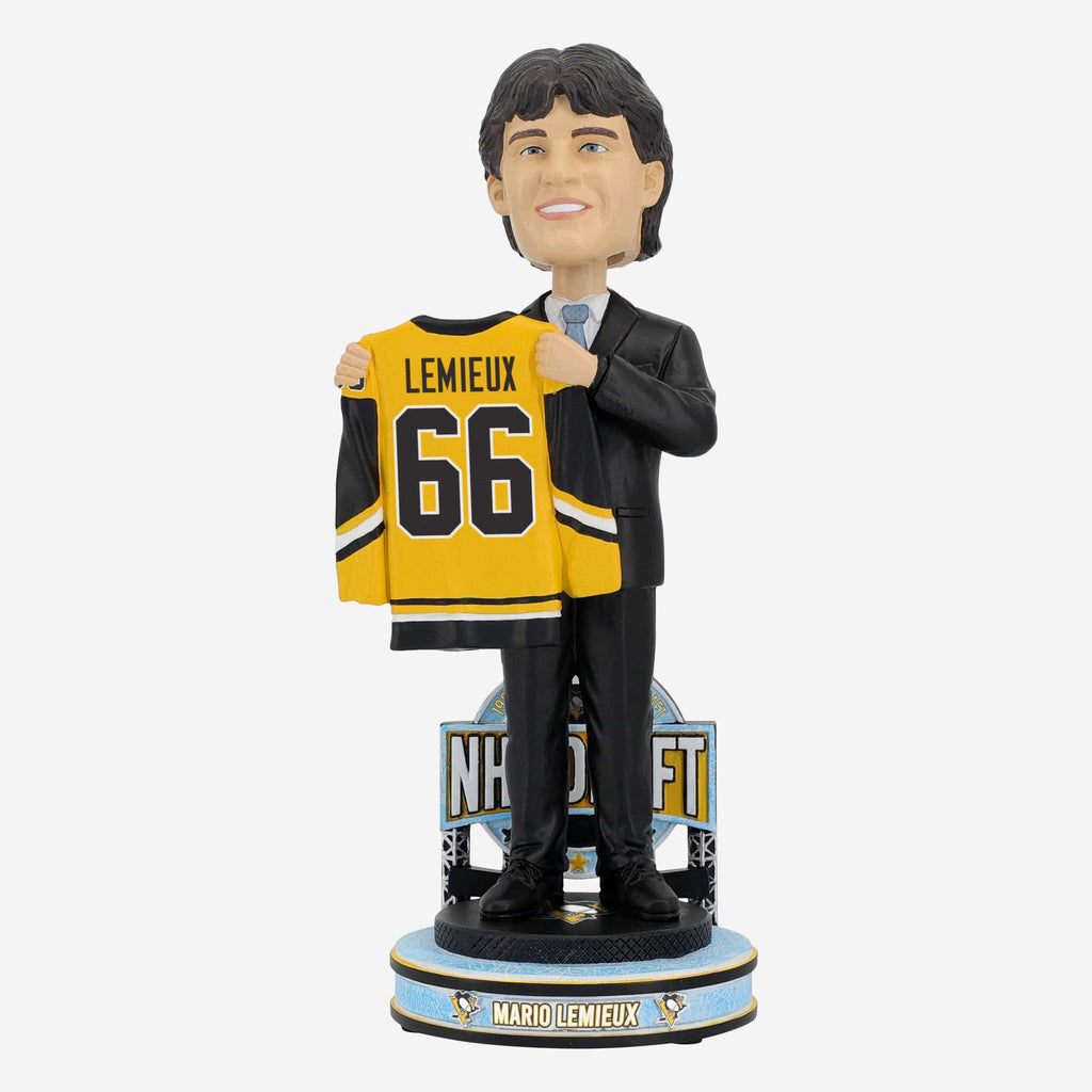 Mario Lemieux Pittsburgh Penguins 1984 Draft Pick Bobblehead FOCO - FOCO.com