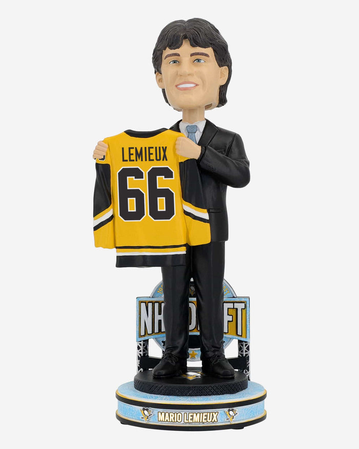 Mario Lemieux Pittsburgh Penguins 1984 Draft Pick Bobblehead FOCO - FOCO.com