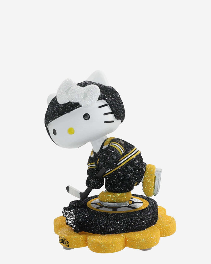 Boston Bruins Hello Kitty® Glitter Mini Bobblehead FOCO - FOCO.com