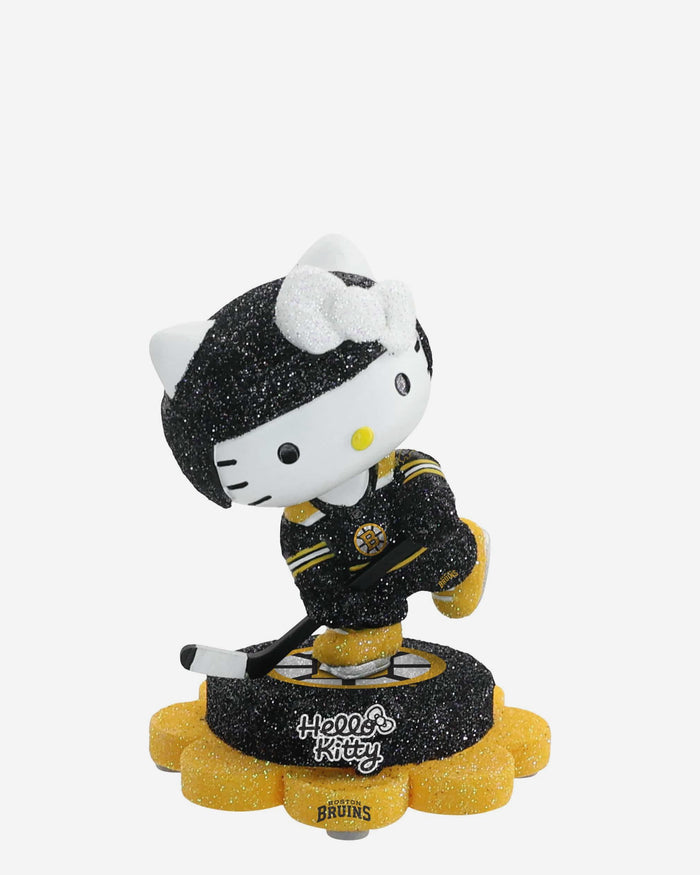 Boston Bruins Hello Kitty® Glitter Mini Bobblehead FOCO - FOCO.com