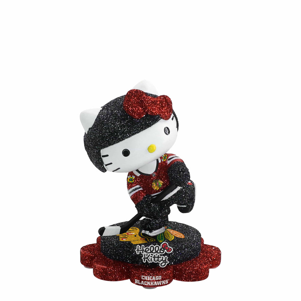 Chicago Blackhawks Hello Kitty® Glitter Mini Bobblehead