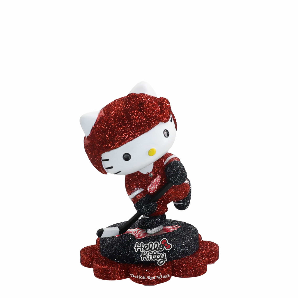 Detroit Red Wings Hello Kitty® Glitter Mini Bobblehead