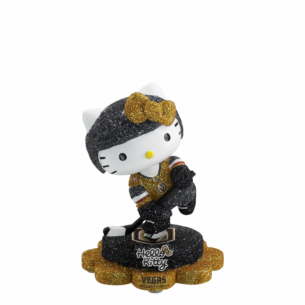 Vegas Golden Knights Hello Kitty® Glitter Mini Bobblehead