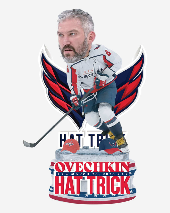 Alex Ovechkin Washington Capitals Hat Trick History Bobblehead