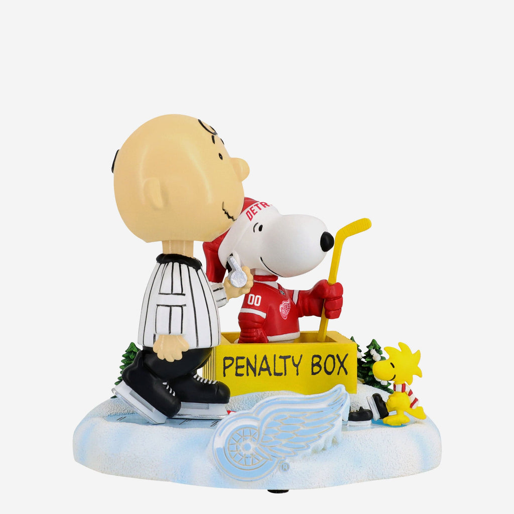Detroit Red Wings Peanuts Penalty Box Mini Bobblehead Scene FOCO - FOCO.com