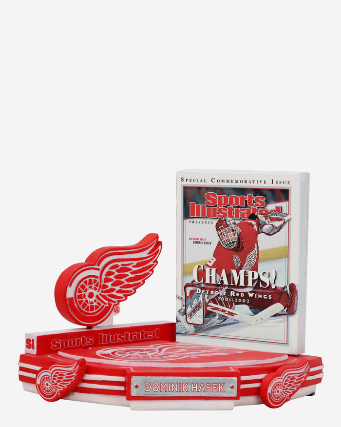 Dominik Hasek Detroit Red Wings 2002 Champs Sports Illustrated Cover Bobblehead FOCO - FOCO.com