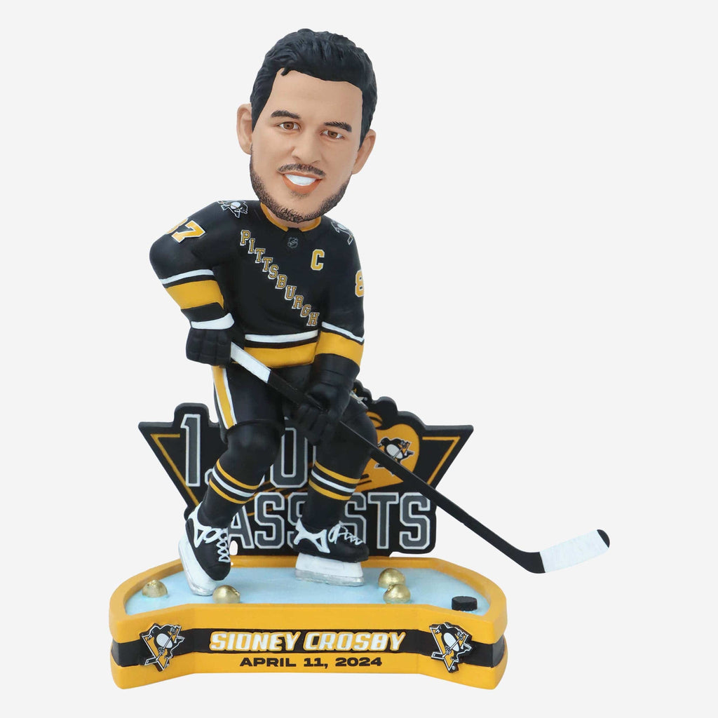 Sidney Crosby Pittsburgh Penguins 1000 Assists Bobblehead FOCO - FOCO.com