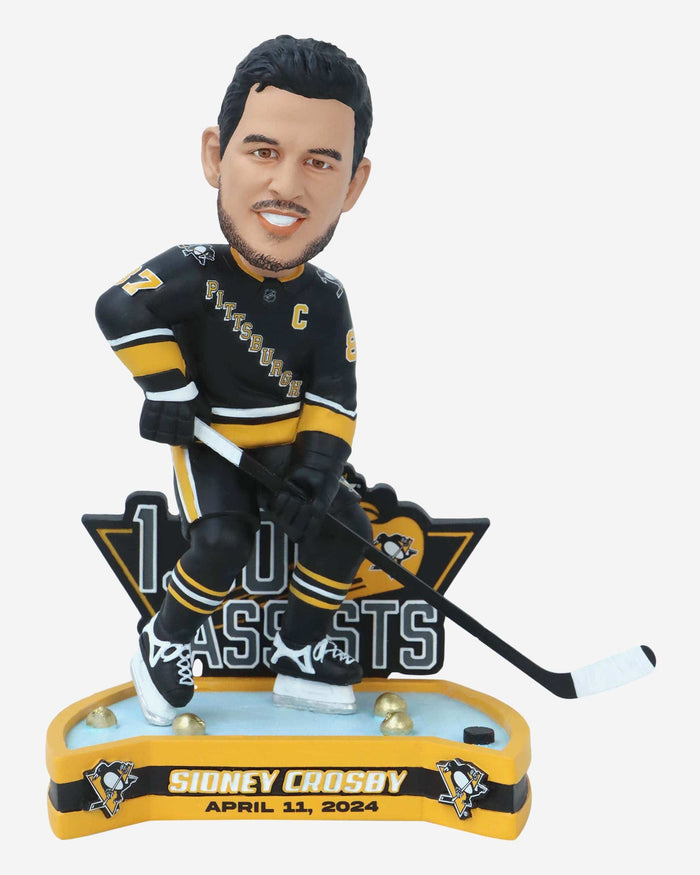 Sidney Crosby Pittsburgh Penguins 1000 Assists Bobblehead FOCO - FOCO.com