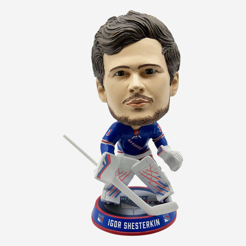 Igor Shesterkin New York Rangers Ice Stripe Bighead Bobblehead FOCO - FOCO.com