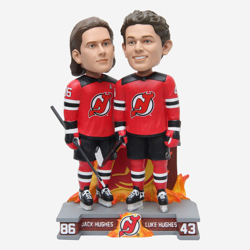 Jack Hughes & Luke Hughes New Jersey Devils Brothers Bobblehead FOCO - FOCO.com
