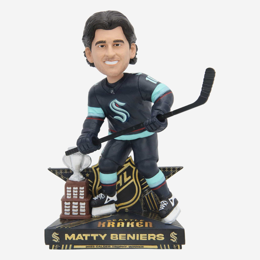 Matty Beniers Seattle Kraken 2023 Calder Memorial Trophy Award Bobblehead FOCO - FOCO.com