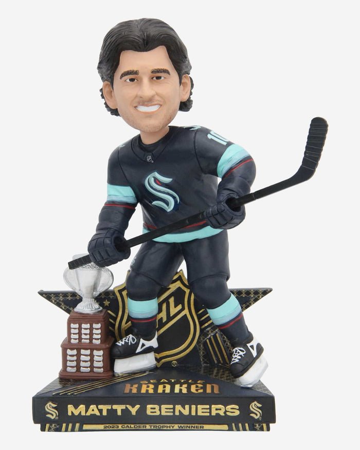 Matty Beniers Seattle Kraken 2023 Calder Memorial Trophy Award Bobblehead FOCO - FOCO.com