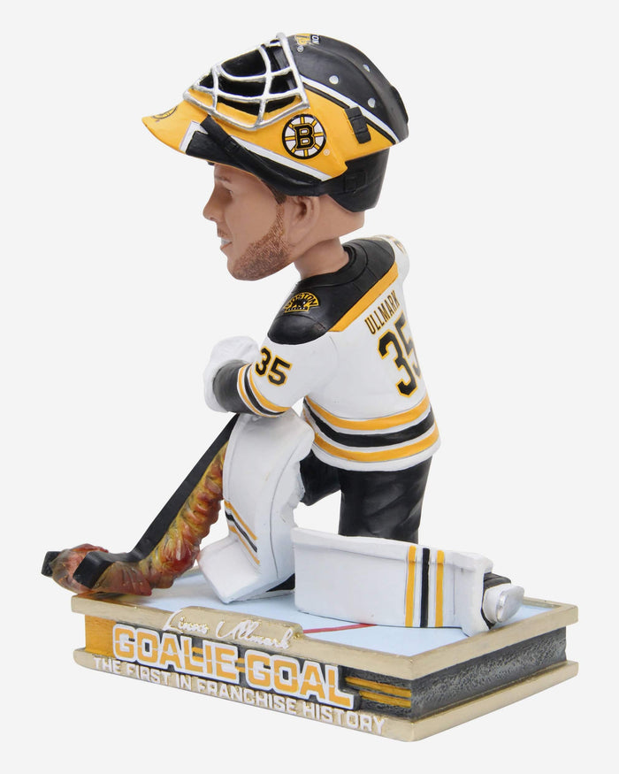 Linus Ullmark Boston Bruins Firestick Goalie Goal Bobblehead FOCO - FOCO.com