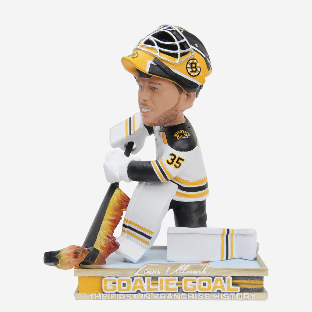 Linus Ullmark Boston Bruins Firestick Goalie Goal Bobblehead FOCO - FOCO.com