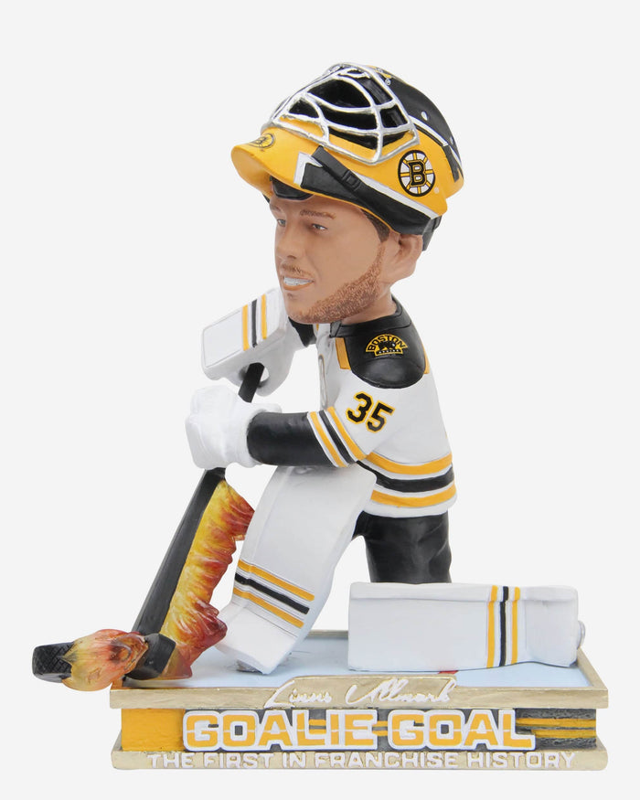 Linus Ullmark Boston Bruins Firestick Goalie Goal Bobblehead FOCO - FOCO.com