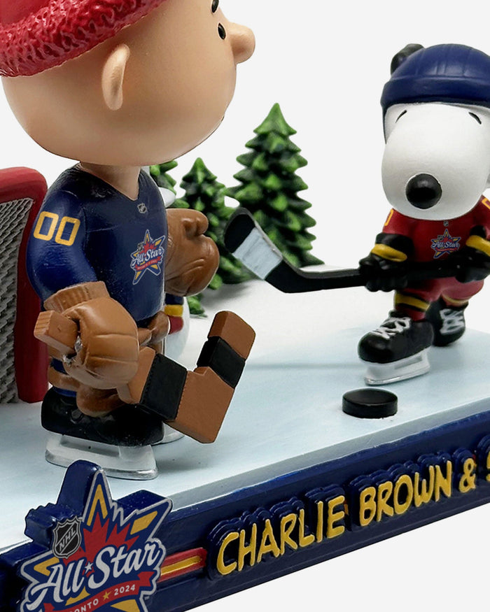 Peanuts Commemorative 2024 NHL All-Star Mini Bobblehead Scene FOCO - FOCO.com