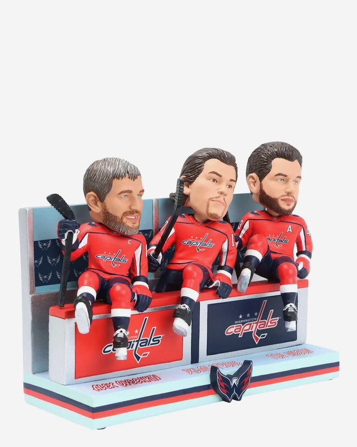 Alex Ovechkin & Dylan Strome & Tom Wilson Washington Capitals Line Change Bobblehead FOCO - FOCO.com