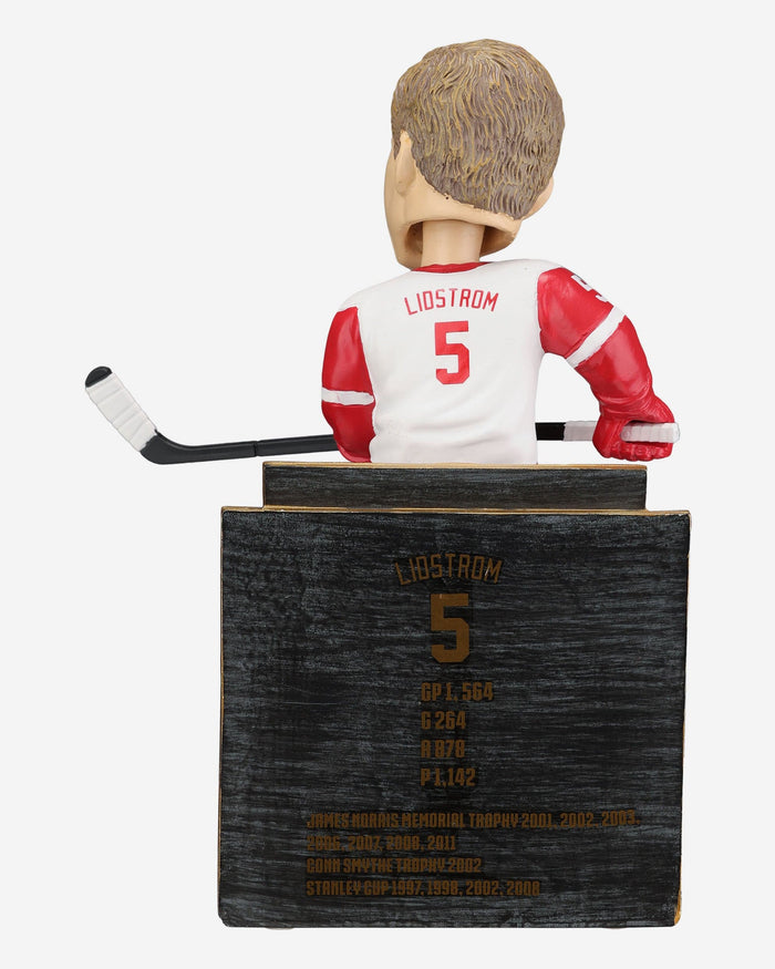 Nicklas Lidstrom Detroit Red Wings Career Retrospective Bobblehead FOCO - FOCO.com