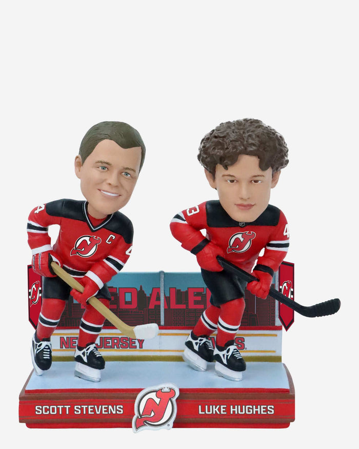 Scott Stevens & Luke Hughes New Jersey Devils Then and Now Bobblehead FOCO - FOCO.com