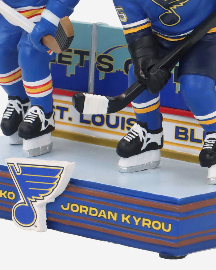 Bernie Federko & Jordan Kyrou St Louis Blues Then and Now Bobblehead FOCO - FOCO.com