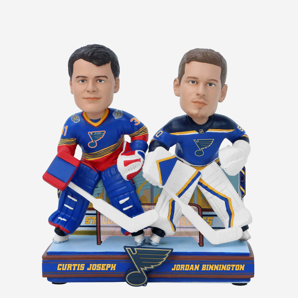 Curtis Joseph & Jordan Binnington St Louis Blues Then and Now Bobblehead FOCO - FOCO.com