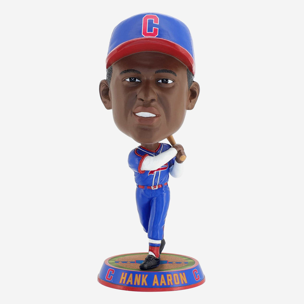 Hank Aaron Indianapolis Clowns Field Stripe Bighead Bobblehead FOCO - FOCO.com