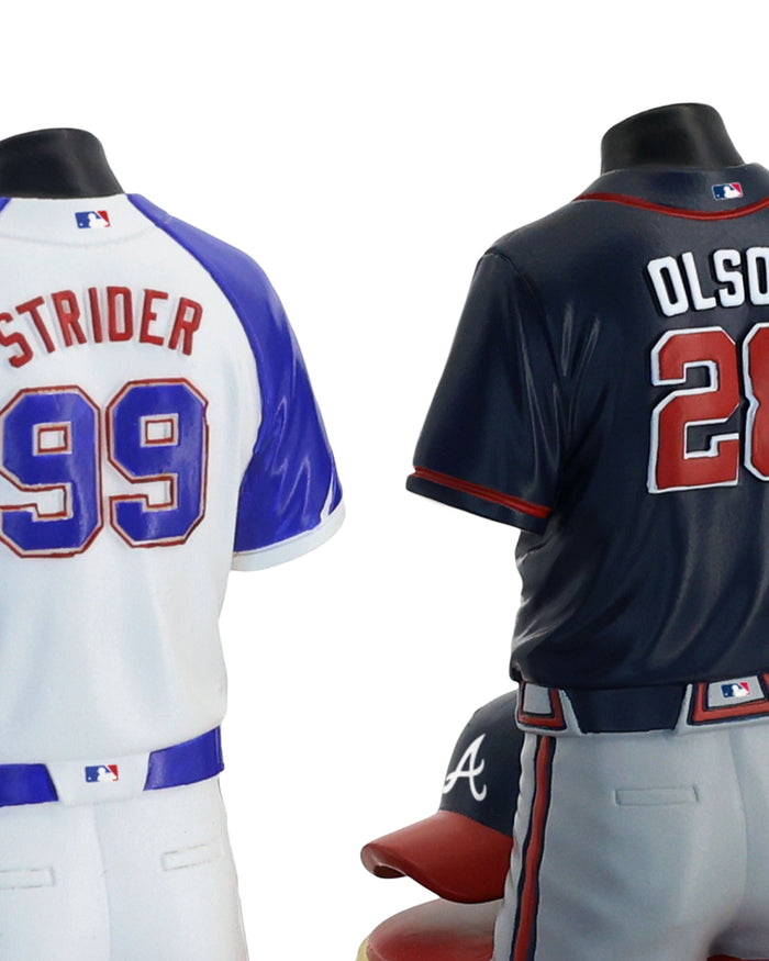 Ronald Acuna Jr & Spencer Strider & Matt Olson Atlanta Braves 2026 Jersey Bust Triple Bobblehead