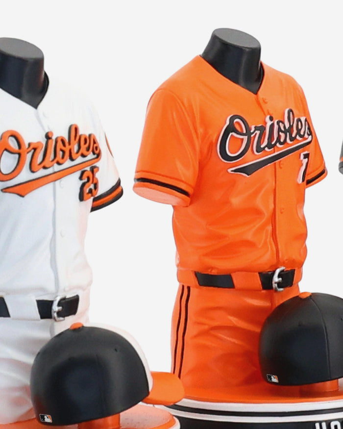Pete Alonso & Jackson Holliday & Gunnar Henderson Baltimore Orioles 2026 Jersey Bust Triple Bobblehead FOCO - FOCO.com