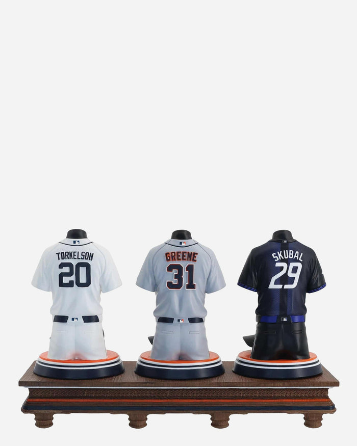 Tarik Skubal & Riley Greene & Spencer Torkelson Detroit Tigers 2026 Jersey Bust Triple Bobblehead FOCO - FOCO.com