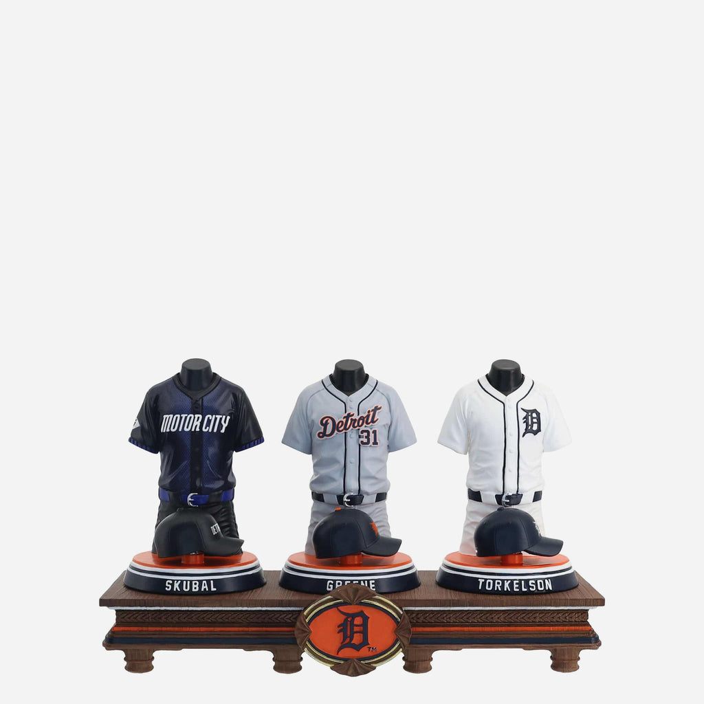 Tarik Skubal & Riley Greene & Spencer Torkelson Detroit Tigers 2026 Jersey Bust Triple Bobblehead FOCO - FOCO.com