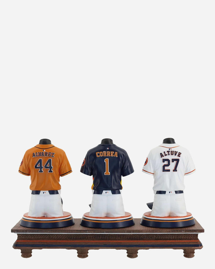 Jose Altuve & Carlos Correa & Yordan Alvarez Houston Astros 2026 Jersey Bust Triple Bobblehead FOCO - FOCO.com