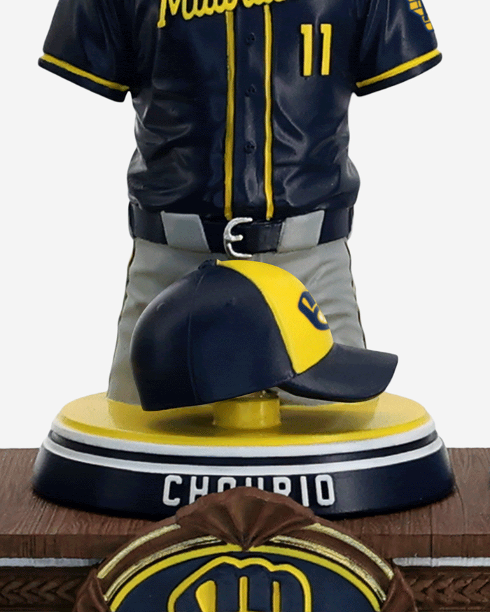 Christian Yelich & Jackson Chourio & Jacob Misiorowski Milwaukee Brewers 2026 Jersey Bust Triple Bobblehead FOCO - FOCO.com